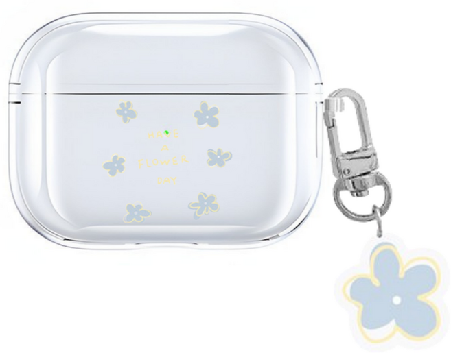 페피스 플라워데이 에어팟 케이스, 프로1, 투명, 1개