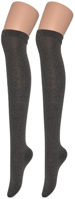 Beverly Hills Polo Club 女性素色過膝半束帶襪 2雙組