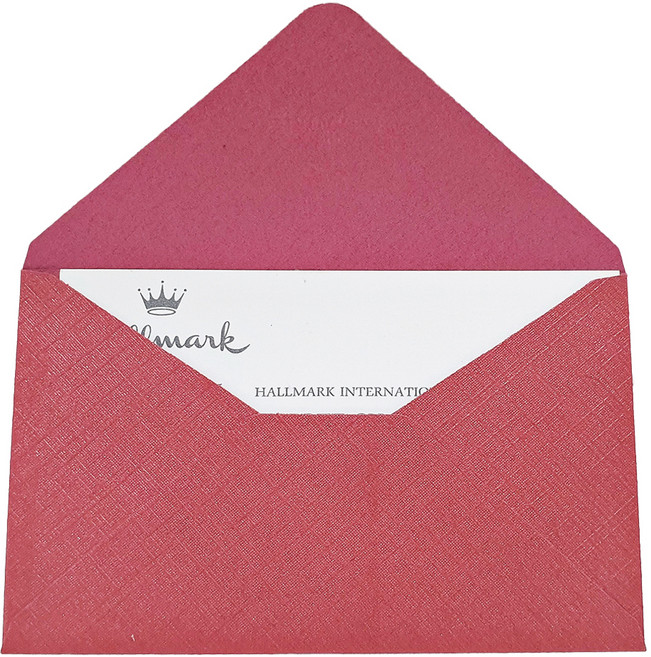 홀마크 무지 명함봉투, 빨강, 30개