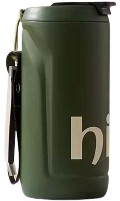 바블로브 보온보냉 스텐 텀블러, 진그린, 1개, 450ml