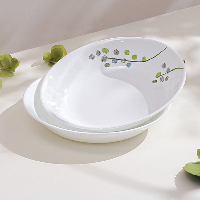 Corelle Brands 康寧餐具 Green Delight 大號配菜碗, 混合色, 2個