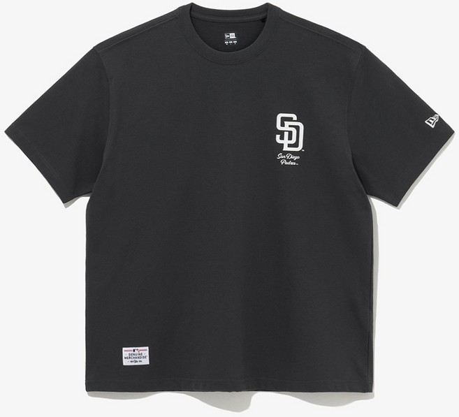 뉴에라 남성용 AP MLB LETTER RS42 SADPAD 오버핏 티셔츠