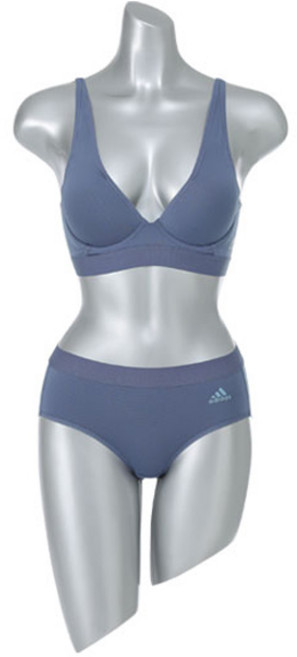 아디다스 여성용 노와이어 와이드 어깨끈 브라팬티 세트