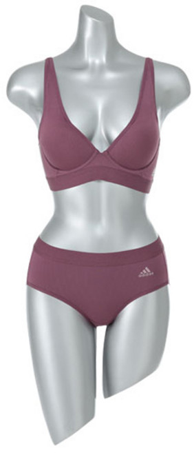 아디다스 여성용 노와이어 와이드 어깨끈 브라팬티 세트