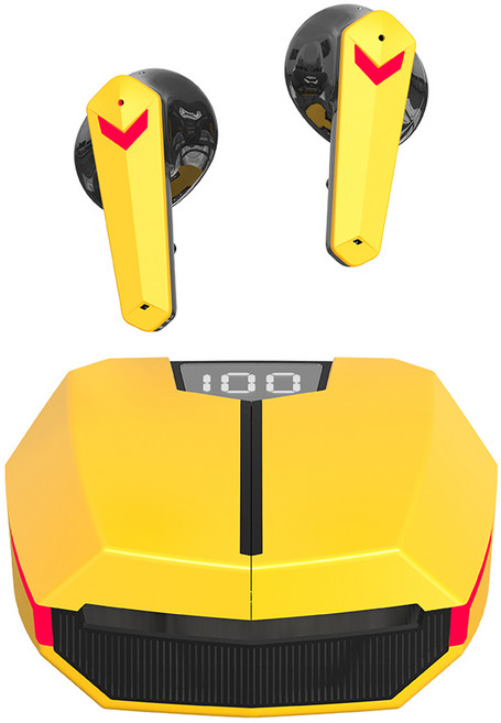 SKY 핏 팬텀 S 블루투스 5.4 TWS 오픈형 게이밍 무선 이어폰 SKY-GX-S1 하니비 6시간 방수가능