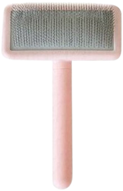 펫프렌즈 피버 소프트 슬리커 반려동물 브러쉬 100 x 155 x 25 mm, 핑크, 1개