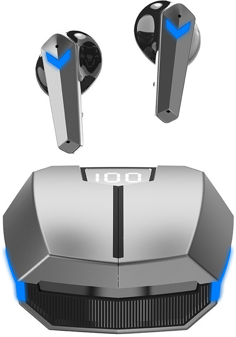 SKY 핏 팬텀 S 블루투스 5.4 TWS 오픈형 게이밍 무선 이어폰, SKY-GX-S1, 더스티 블랙