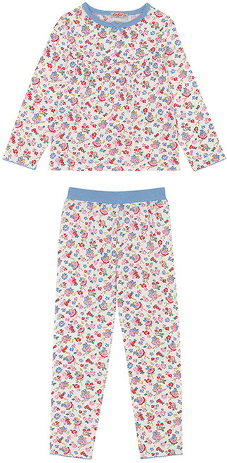 Cath Kidston 女童林地小碎花長袖針織棉睡衣套裝