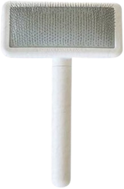 펫프렌즈 피버 소프트 슬리커 브러쉬, 화이트, 1개