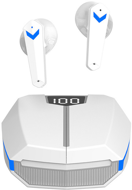 SKY 핏 팬텀 S 블루투스 5.4 TWS 오픈형 게이밍 무선 이어폰 SKY-GX-S1 더스티 화이트 6시간 방수가능