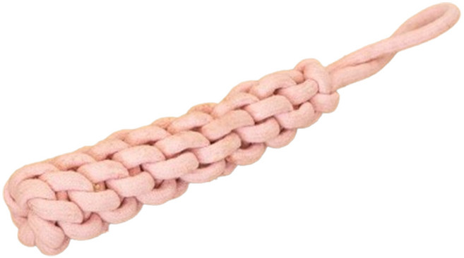 펫톤 강아지 꽈배기 스틱 터그토이, 핑크, 1개