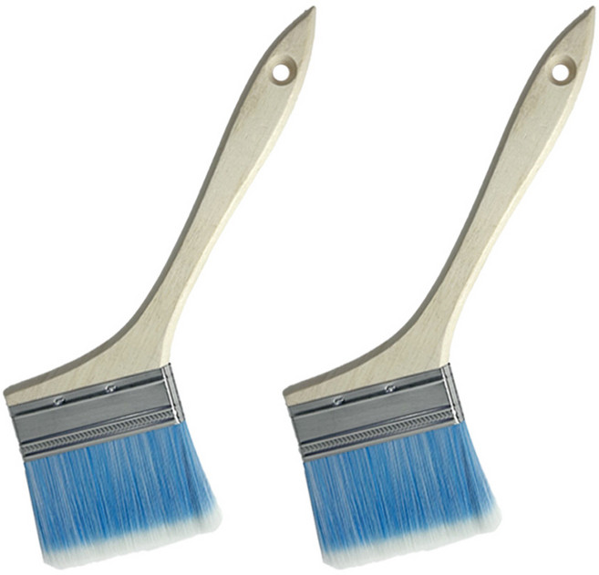 월드크린 겸용 꺾임 페인트 붓, 2개
