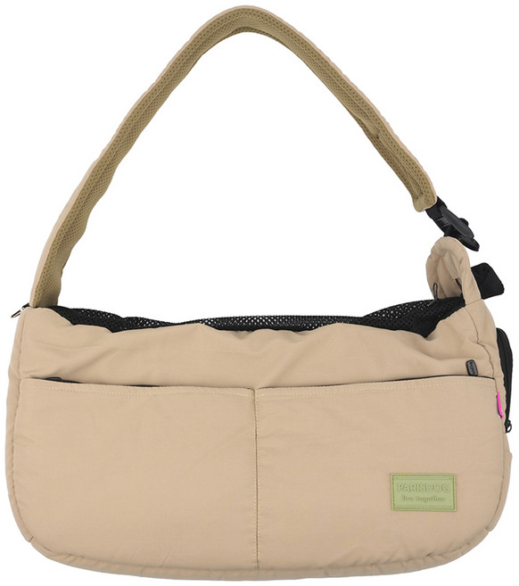 패리스독 강아지 베이직스슬링백, 베이지, 1개