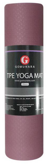 고무나라 TPE 요가매트 + 가방 + 보관스트랩 세트, 브라운버건디, 1개