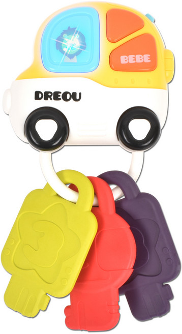 오즈토이 베베 유아 자동차 키 멜로디완구, 노랑, 1개