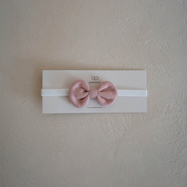 피카부 유아용 둥근 리본타이