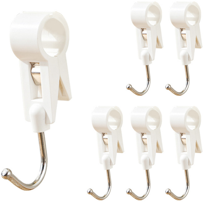 월드크린 2기능 고리걸이, 혼합색상, 6개