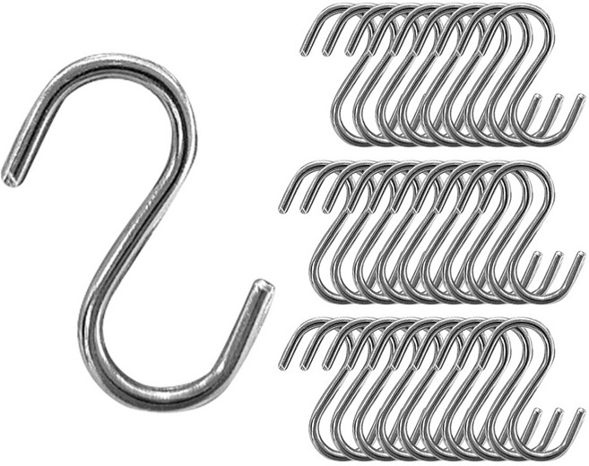 월드크린 미니 스텐 S고리, 실버, 30개