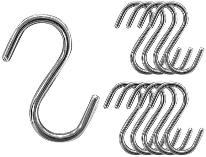 월드크린 미니 스텐 S고리, 실버, 10개