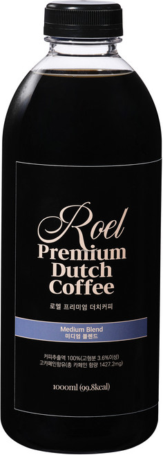 로엘 프리미엄 더치커피 미디엄 블렌드, 1L, 1개입, 1개