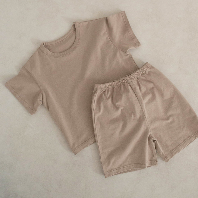 피카부 아동용 마가린 학생 내복 상하 세트