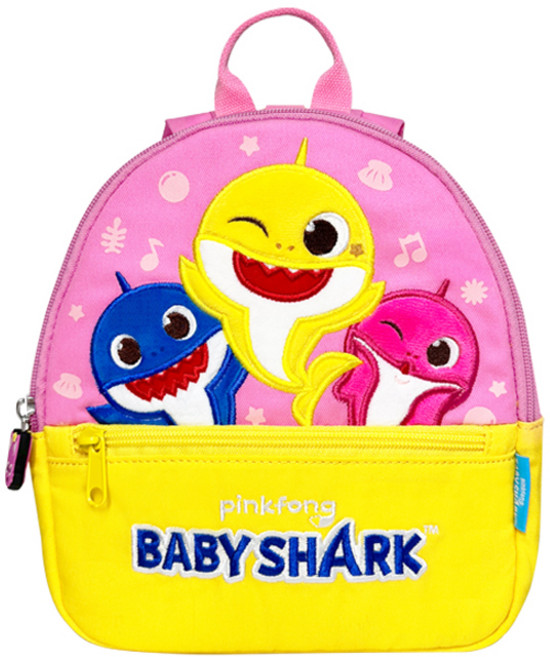 핑크퐁 유아용 아기상어 상어가족 미아방지 배낭 WP-B123