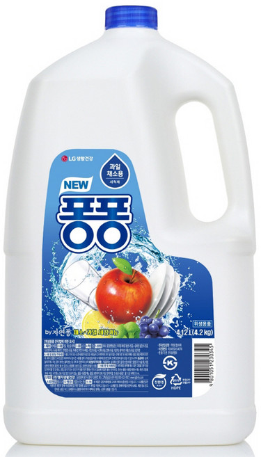 퐁퐁 주방세제, 4.12L, 1개
