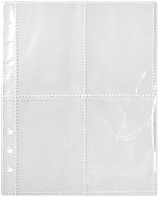 투영디자인 6공 바인더 속지 4포켓, 20개입, 1개