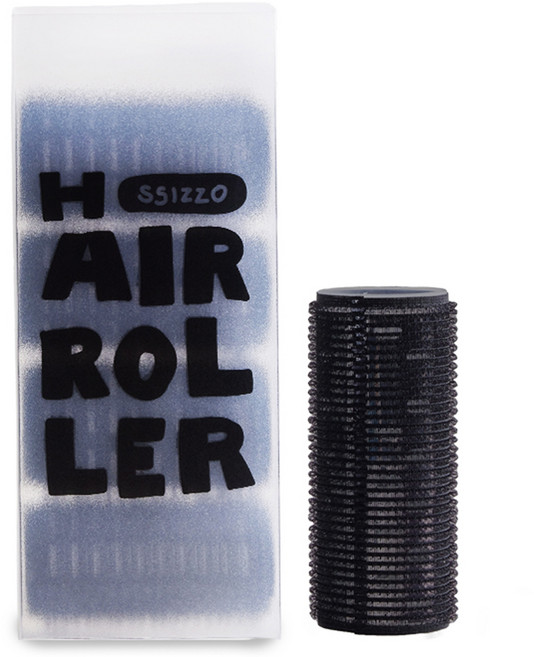 씨조 이지 세팅 볼륨 웨이브 롤러 소형, 4개, 블랙