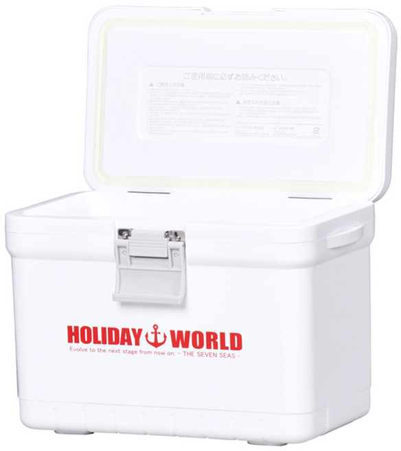 SHINWA 홀리데이 월드 아이스박스 + 아이스팩 350 세트, 화이트, 11L