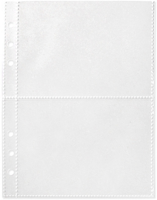 6공 바인더 속지 가로 2포켓, 20개입, 1개