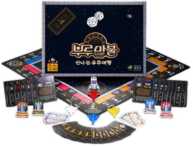 부루마불 우주여행 미니 보드게임, 혼합색상, 1개