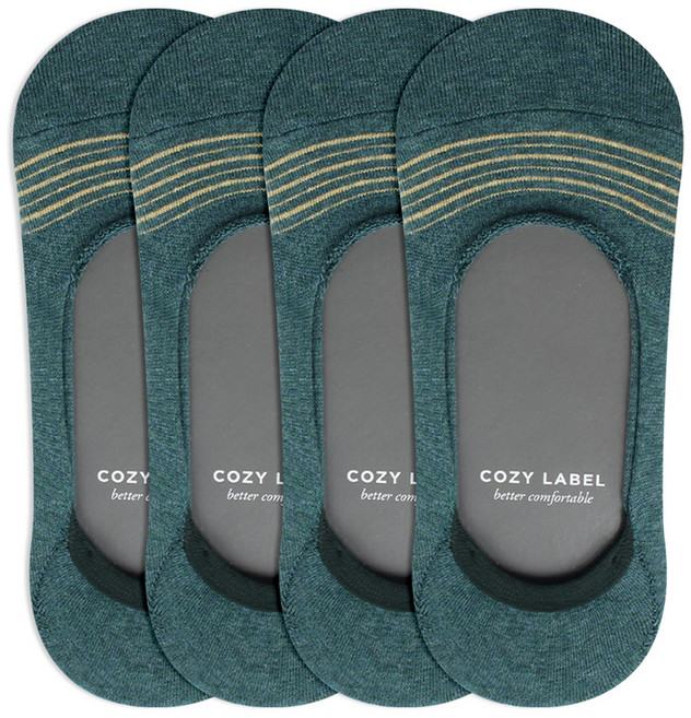 코지라벨 여성용 절대 안벗겨지는 패션 페이크삭스 4켤레