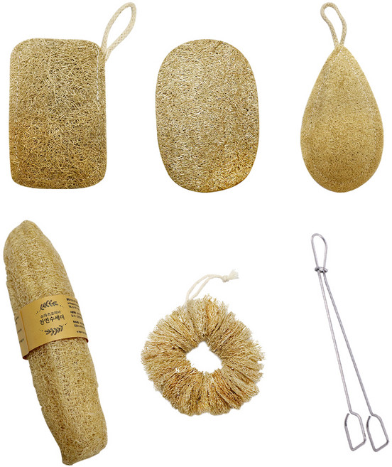 슈와츠코리아 수세미 주방 설거지 5종 세트 + 병솔집게 세트, 1세트