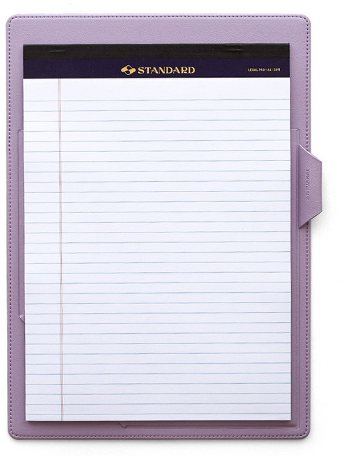 퍼니메이드 가죽 커버 노트패드 홀더 A4 + 노트패드 세트, 밀크바이올렛, 1개