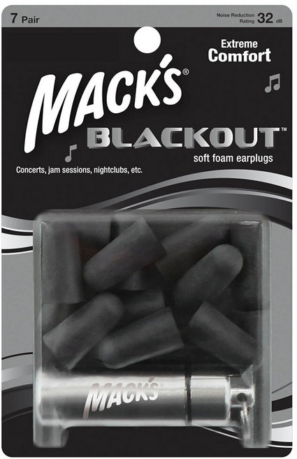 Macks 블랙아웃 귀마개, 1개, 14개입