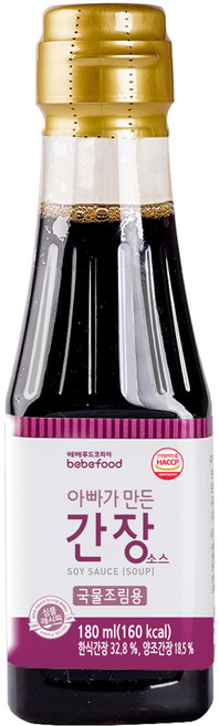 베베푸드 아빠가 만든 간장 소스 국물조림용, 180ml, 1개, 깊은맛