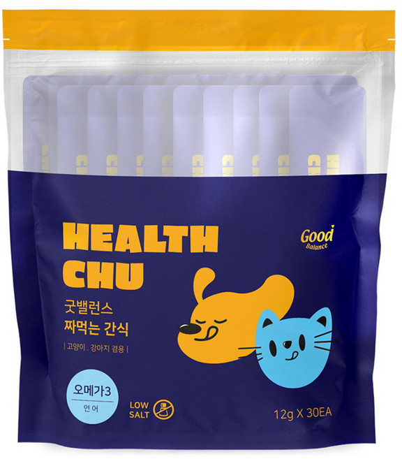 굿밸런스 반려동물 짜먹는 간식 30p, 연어, 360g, 1개