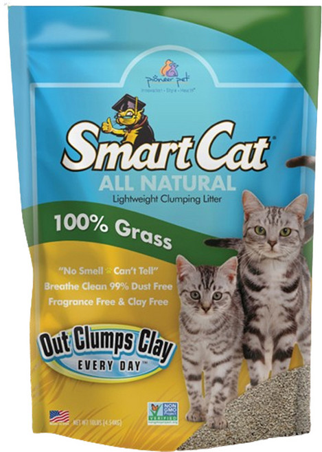 스마트캣 고양이 땡스스탬프 수수 100% 스마트캣 먼지없는 모래, 4.53kg, 1개, 무향