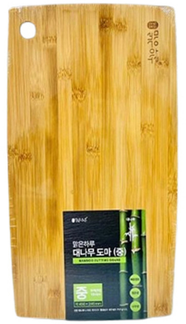 ABM 맑은하루 대나무 도마, 혼합색상, 1개