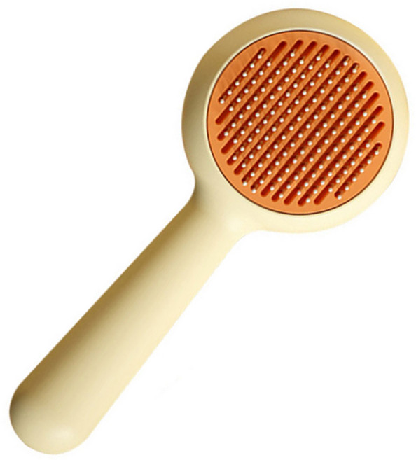 딩동펫 루키 원터치 슬리커 브러쉬 80 x 170 x 45mm, 아이보리, 1개