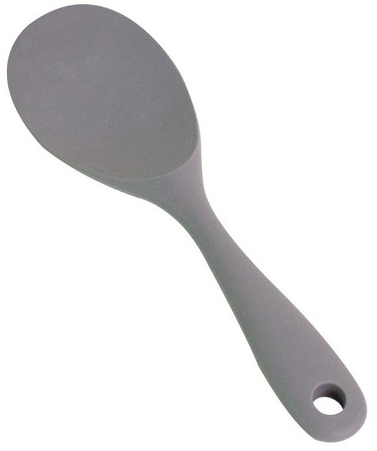 UH홈데코 실리콘 밥 주걱, 그레이, 1개