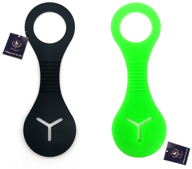 딩동펫 반려동물 핸즈프리 풉백 실리콘 홀더 세트, A(블랙 + 그린), 2개입, 1세트