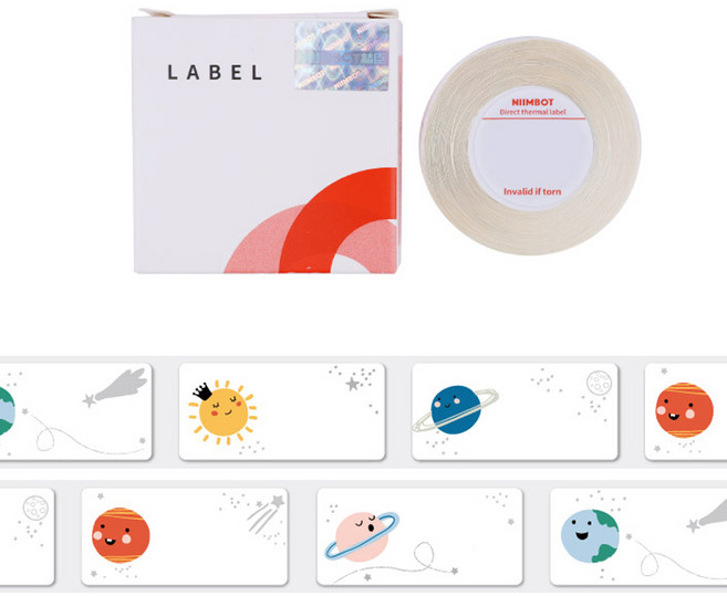 님봇 D 시리즈 휴대용 H1S 전용 라벨용지 29행성, 195개입, 1세트