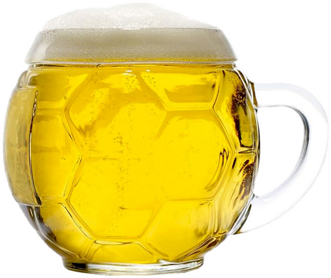 스토즐오베르글라스 풋볼 맥주잔, 1개