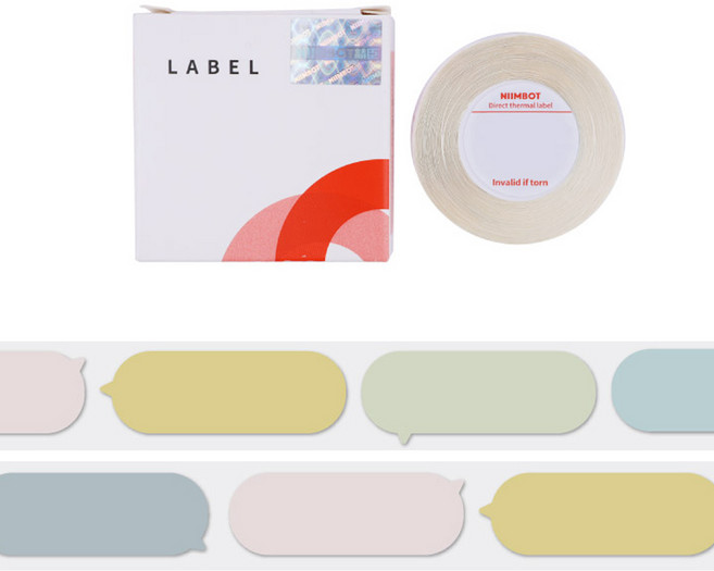 님봇 D 시리즈 H1S용 라벨스티커 말풍선, 160개입, 1세트