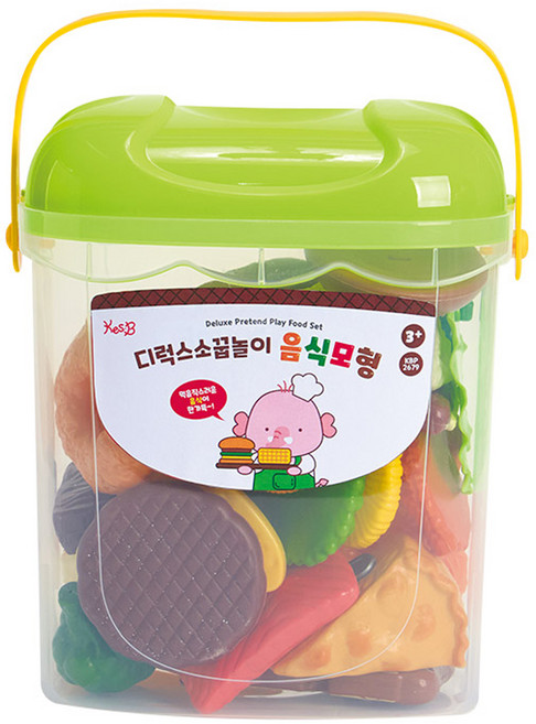 캐스비 플레이 디럭스 음식모형 소꿉놀이, 혼합색상, 1개