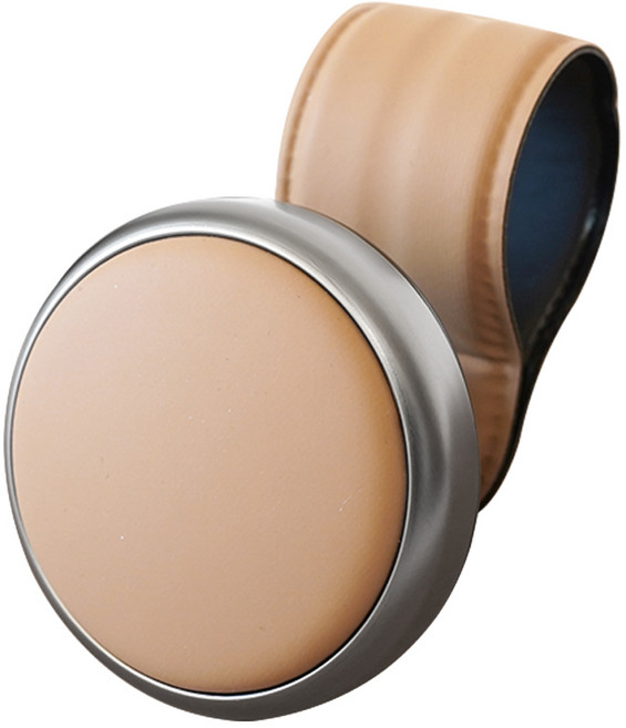 오토반 블랙슈트 실리콘 폼그립 차량용 파워핸들, 브라운