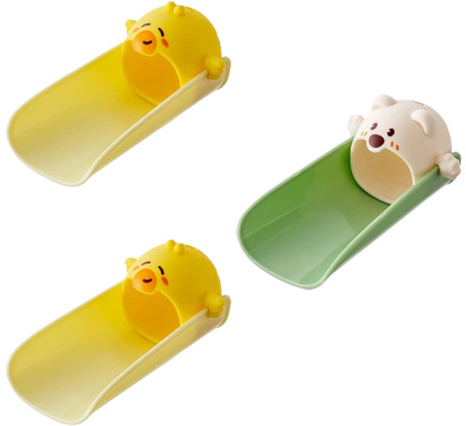 ABM 캐릭터 수도꼭지 연장탭, 3개, 랜덤발송