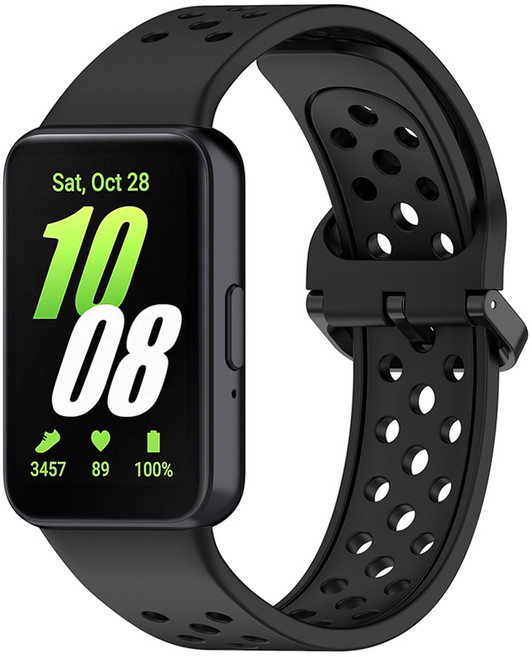 스페이스쉴드 갤럭시 펀치홀 실리콘 스트랩, 블랙, 1개